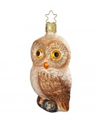 NEW - Inge Glas Glass Ornament - Owl